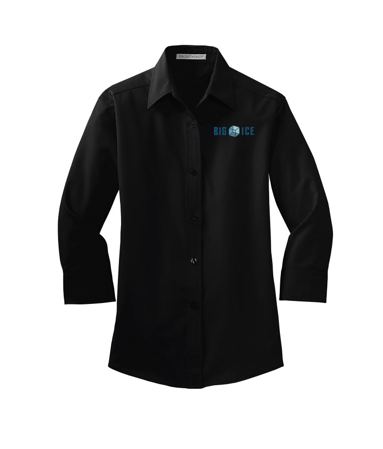 Big Ice Women's 3/4-Sleeve Easy Care Shirt