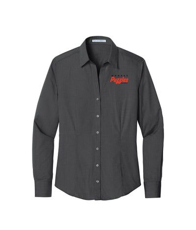 Monkey Puzzle Studio Women's Crosshatch Easy Care Shirt