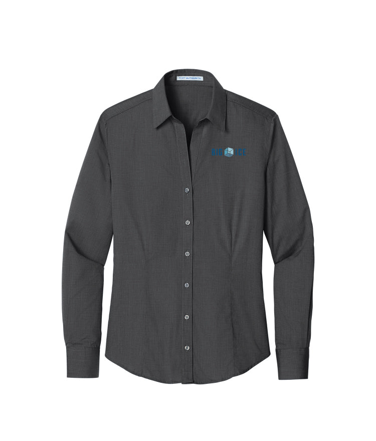 Big Ice Women's Crosshatch Easy Care Shirt