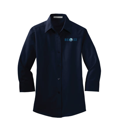 Big Ice Women's 3/4-Sleeve Easy Care Shirt