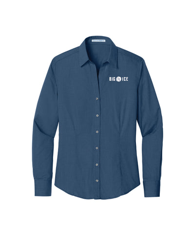 Big Ice Women's Crosshatch Easy Care Shirt