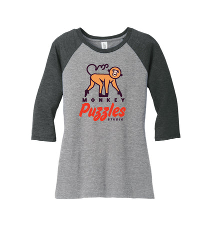 Monkey Puzzle Studio Women’s Perfect Tri 3/4-Sleeve Raglan