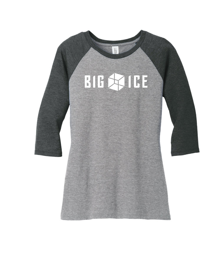 Big Ice Women’s Perfect Tri 3/4-Sleeve Raglan