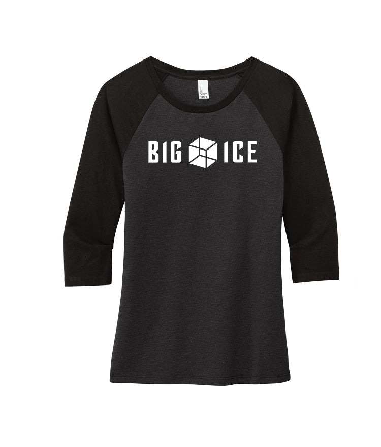 Big Ice Women’s Perfect Tri 3/4-Sleeve Raglan