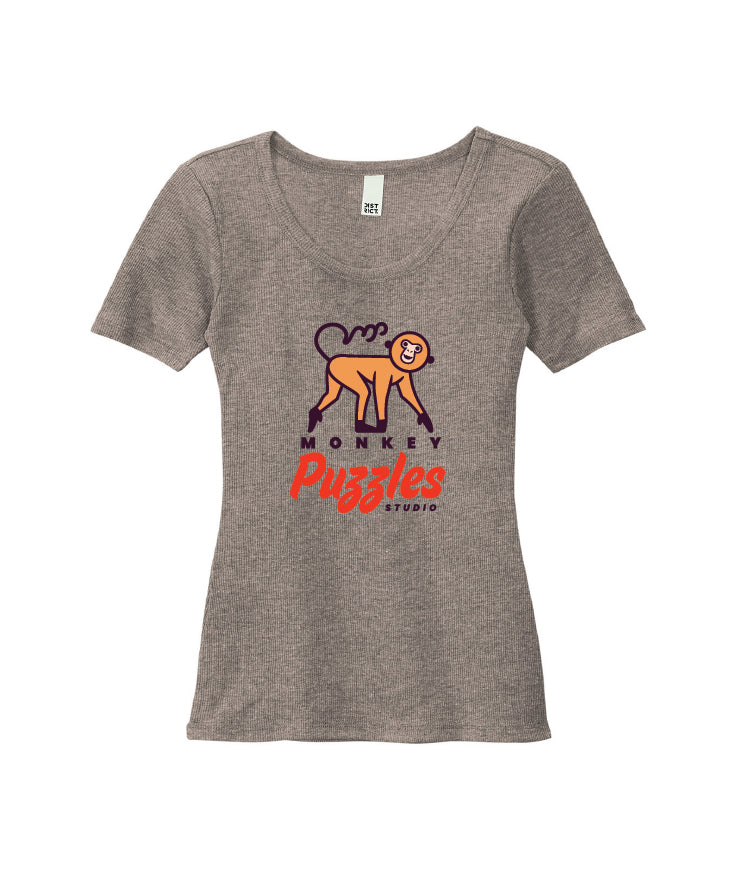 Monkey Puzzle Studio District Women’s V.I.T. Rib Scoop Neck Tee