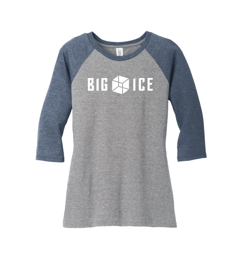 Big Ice Women’s Perfect Tri 3/4-Sleeve Raglan