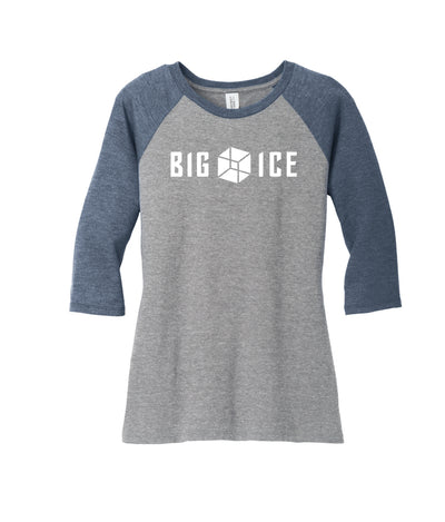 Big Ice Women’s Perfect Tri 3/4-Sleeve Raglan
