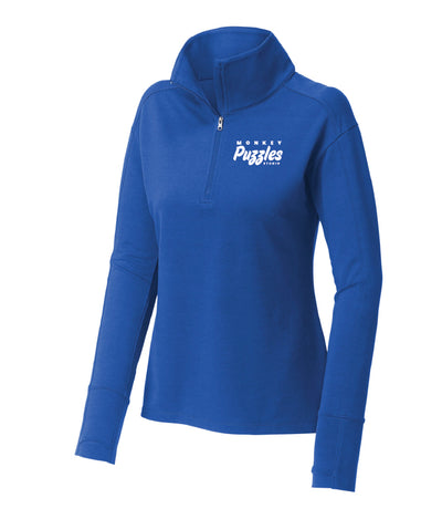 Monkey Puzzle Studio Sport-Tek Women's Sport-Wick Flex Fleece 1/4-Zip