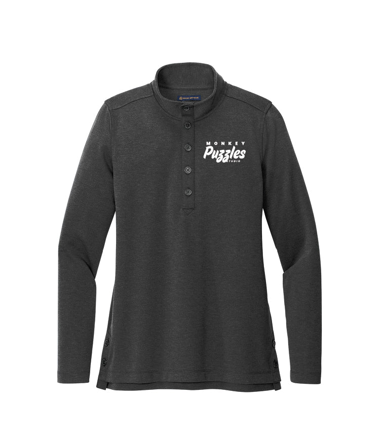 Monkey Puzzle Studio Brooks Brothers Women’s Mid-Layer Stretch 1/2-Button